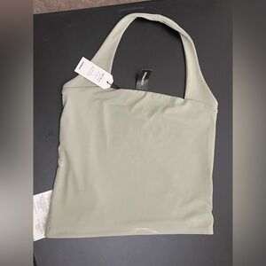 Express Sage Green Halter Top